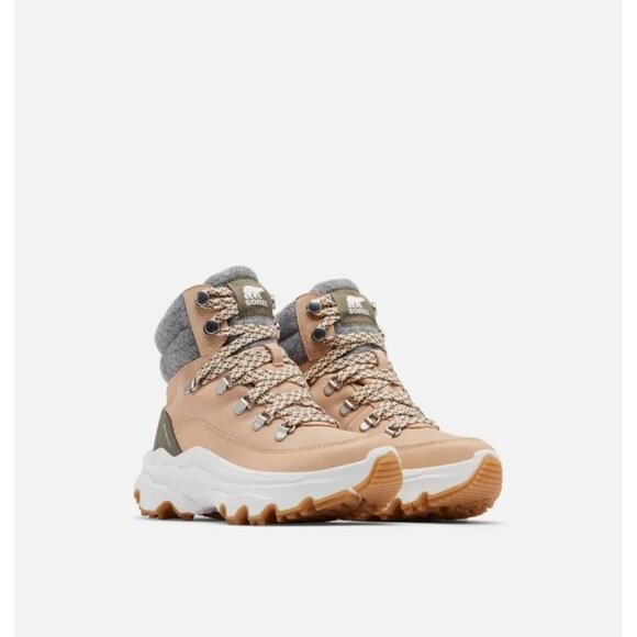 Sorel Women's Kinetic Breakthru Conquest Sneaker Boot Tan Waterproof Size W 6.5 - Picture 3 of 13